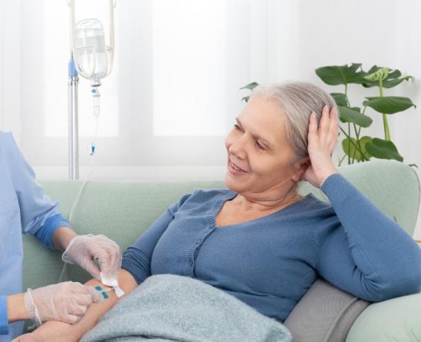 perfusion domicile Courcelles